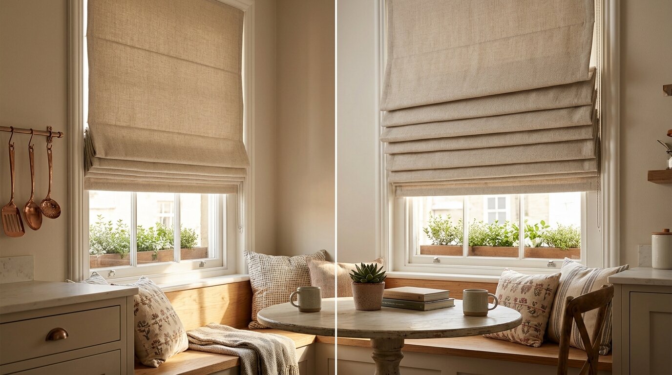 ม่านโรมัน (Roman Blind) ตัวอย่างจริง